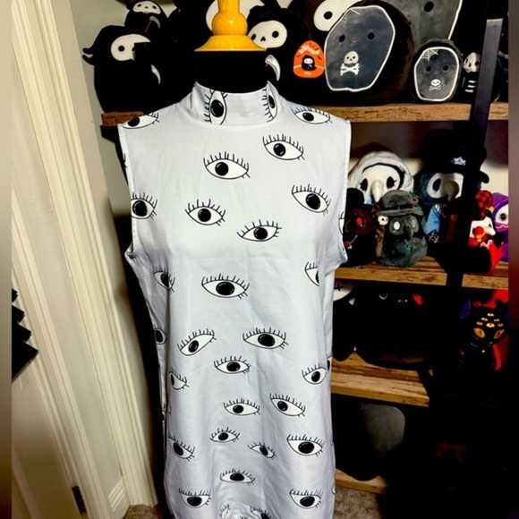 Choies Unique Surreal Trippy Eyeball Festival Dress or Jacket NWOT - Size L - Picture 1 of 2